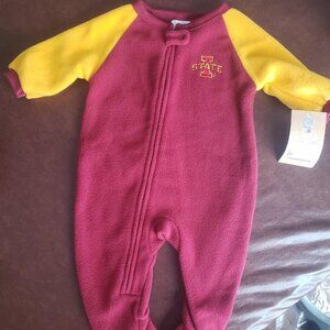 Iowa State Fleece Baby Footies Pajamas - 3-6 mo
